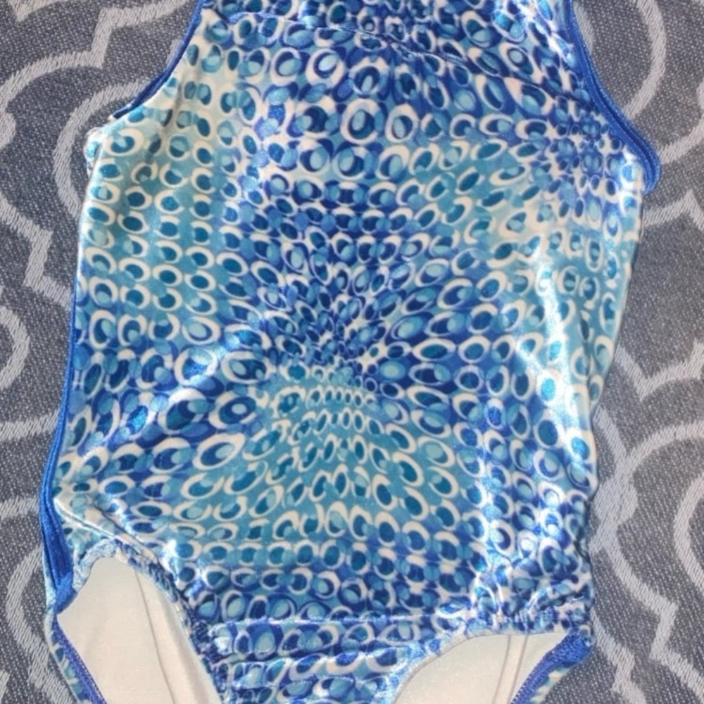 Blue Patterned Swimsuit